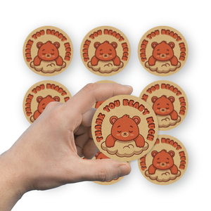 Etiquetas Adhesivas Personalizadas de Papel Kraft para Envases de Cosméticos, Botellas y Frascos de Rímel - Etiquetas Blancas Ecológicas y de Marca - Product Image 1