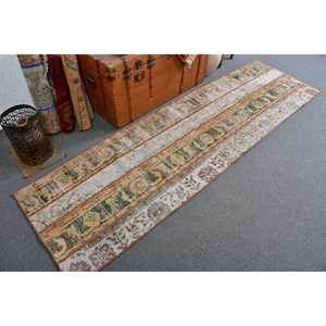 พรมวินเทจ ขนาด 2.3x8.4 ฟุต (70x255 ซม.) ลายสัตว์สีน้ำตาล พรมตุรกี - Product Image 1