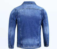 Veste en jean personnalisable en gros avec doublure en laine, veste en jean thermique chaude, manteau décontracté pour hommes