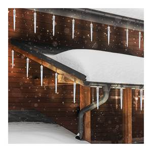 Transparent Cold White LED Christmas Light <b>Curtain</b> 80 Joinable Icicles 1 Light Show 2.4+4m for Festive Decorations - Product Image 4