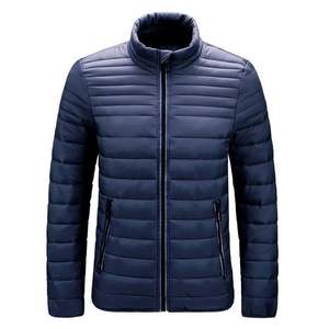 Veste bomber matelassée sans manches pour homme, surdimensionnée, à fermeture éclair intégrale, imperméable, respirante, tricotée, légère, chaude, col roulé, unie - Product Image 5