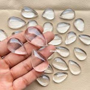 Cristal clair Quartz Cabochon pierres précieuses en vrac produit naturel - Product Image 1