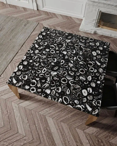 Sceau en agate poli artisanal, décoration de luxe pour la maison, fleur religieuse en agate, résine, modèle de style exquis pour table - Product Image 2