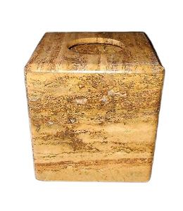 กล่องทิชชู่หินอ่อนสีกากีเข้มกล่องทิชชู่หินอ่อนทำมือกล่องทิชชู่หินอ่อนสำหรับห้องน้ำ - Product Image 2