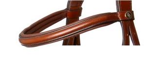 Bridon en cuir marron pour chevaux Équipement équestre Équitation Courses de chevaux - Product Image 5