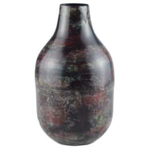 Vase à fleurs en métal massif de fabrication industrielle avec finition décorative peinte, idéal pour la décoration de table intérieure - Product Image 3