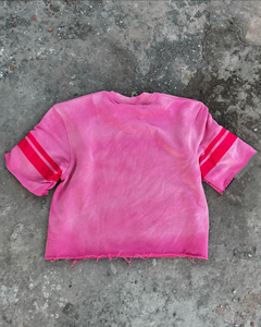 T-shirt personnalisé unisexe tricoté en coton lourd 100% à épaules tombantes surdimensionnées Boxy recadrée conception sérigraphie séchage rapide - Product Image 4