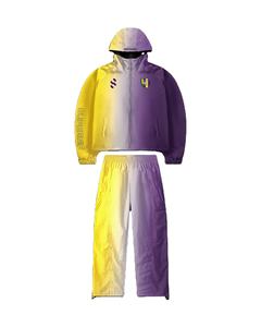 Chándal cortavientos Vintage de dos piezas para hombre más vendido, chándal cortavientos con cremallera de gran tamaño a rayas reflectantes para hombre - Product Image 6