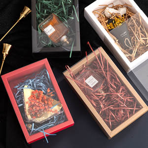 Caja de regalo Kraft con ventana de Pvc transparente, Pastel de galletas, dulces, fiesta, boda, embalaje, cartón, cajón delicado, caja de regalo de exhibición - Product Image 2