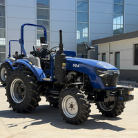 Tracteur agricole diesel 4x4 de haute qualité CE COC, petit tracteur à roues avec chargeur frontal, économique