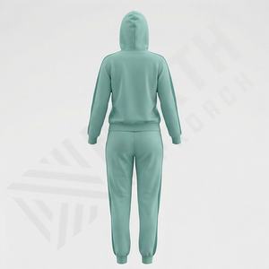 Conjunto Deportivo de Invierno 2025 para Mujer, con Capucha, Dos Piezas, Corte Regular, para Entrenamiento y Jogging, Alta Calidad, 100% Algodón Suave - Product Image 2