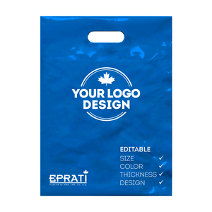 Bolsa de plástico con mango de troquelado reforzado de alta calidad MDPE de Turquía con precio de fábrica para ir de compras - Product Image 3