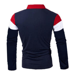 T-shirt à manches longues pour homme de qualité supérieure, décontracté, col rond, pull, logo sur le devant, 100% coton, respirant, surdimensionné, toile 180g - Product Image 4