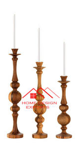 Candelero de decoración de Mesa para el hogar, Hotel, sala de estar, uso de decoración 2025, candelabro de madera de mango más vendido, diseño único - Product Image 3