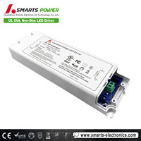Alimentation LED 100-277V non dimmable 80W pour éclairage LED, tension constante 12V avec protection contre les courts-circuits