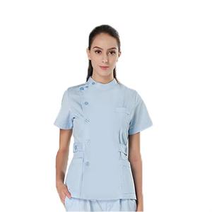 Custom Scrubs Hospital Uniformes Médico Scrubs Enfermera Top de manga corta Joggers Scrubs Traje Spa Wear Stretch Slim Fit Enfermera Uniforme - Product Image 2