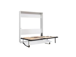 Lit Murphy pliant en bois de bouleau et métal, gain de place, taille double/king, style ferme moderne caché, mécanisme en fer, quincaillerie DS2534 - Product Image 5