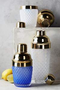 Coctelera de vidrio macizo con borde de acero inoxidable y cuerpo transparente ideal para agitar martinis, mojitos y cócteles artesanales - Product Image 5