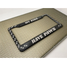 Marcos de Matrícula de Aluminio para Automóviles Love Pets con Huellas de Patas, Marco de Matrícula de Primera Calidad - Product Image 3