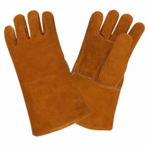 Guantes de seguridad de piel de vaca mejorados Guantes de protección personal resistentes a la abrasión con protección de soldadura reforzada - Product Image 1
