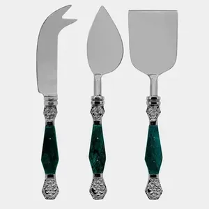 Esparcidor de queso de diseño moderno, mango de ratán de acero inoxidable, cubiertos perfectos para utensilios de cocina de boda, cubiertos para servir frutas - Product Image 4