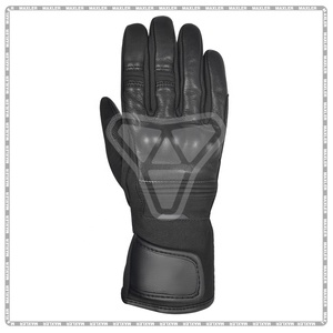 Gants courts haute durabilité pour femmes coupe confortable équipement de moto en cuir - Product Image 2