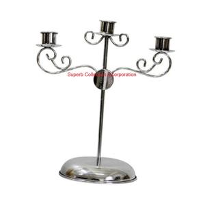 Bougeoir en métal de candélabre décoratif à la maison de conception fabuleuse pour la décoration de salle à manger de Noël de fête de mariage prix concurrentiel - Product Image 6