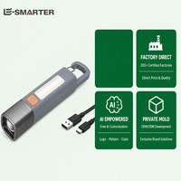 Zoom télescopique, crochet de suspension, USB-C, COB+LED, 5 modes, magnétique, IP64