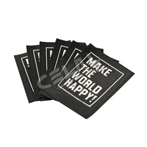 Etiquetas plegables para ropa, marca personalizada, etiquetas de cuello impresas, dobladas - Product Image 1