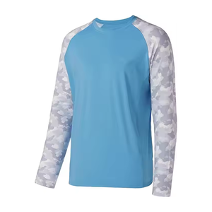 Chemises de pêche pour hommes de couleur unie sublimée sur mesure Streetwear maillot de pêche pour hommes Design personnalisé chemises de pêche pour hommes - Product Image 3