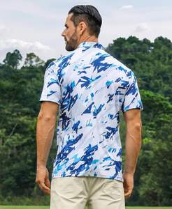 Polo de manga corta informal de verano para hombre, Polo de Pakistán, tejido elástico transpirable de secado rápido, patrón de rayas - Product Image 4