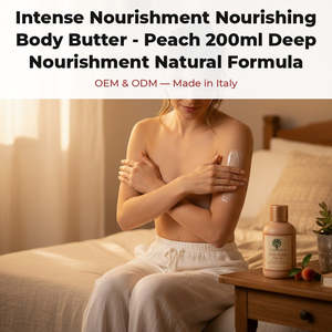 Beurre Corporel Nourrissant Intense 200ml Parfum Pêche Formule Naturelle Hydratation Profonde RedMoringa pour la Peau Italie OEM Marque Privée - Product Image 2