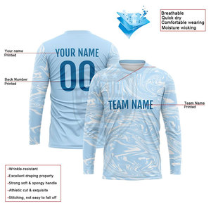 Nueva llegada Camiseta de manga larga deportiva de alta calidad al mejor precio con impresión digital - Product Image 2