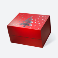 Boîte cadeau magnétique de luxe A4 haute pour emballage de vêtements, boîte à cadeaux pliable pour baskets montantes, idéale pour Noël