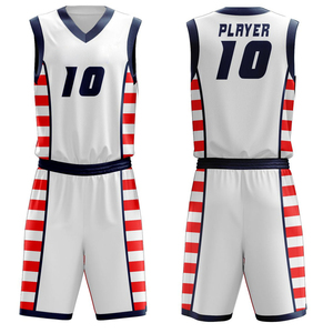 Alors que le maillot de basket-ball personnalisé simple vierge ensemble uniforme de basket-ball vêtements de sport ensemble de chemise basket-ball débardeur uniforme - Product Image 1