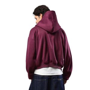 Sweat-shirt d'hiver décontracté à fermeture éclair, en coton 100%, surdimensionné, écologique, style streetwear pour homme, impression de logo personnalisée, nouveau style - Product Image 6