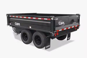 Nouveau 7x14 ferme benne semi-remorque 4 'côté haut pour tracteur engrenage et moteur inclus remorque agricole à vendre - Product Image 4