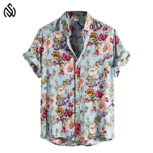 Premium <b>beach</b> <b>men's</b> <b>shirts</b> Custom Printed Casual Button Down Breathable Formal Hawaiian <b>Shirts</b> - Product Image 6