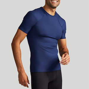 T-shirt de compression sans manches en coton 100% respirant de haute qualité pour hommes, grande taille, vente en gros, toile - Product Image 6