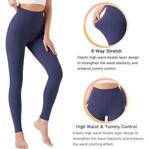 Leggings de compression taille haute avec logo personnalisé OEM Vêtements de sport personnalisés pour femmes pour le yoga en salle et l'usage décontracté - Product Image 3
