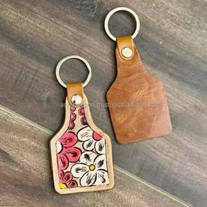 มือแกะสลัก Toled พวงกุญแจหนังน่ารักรูปร่างแปลกใหม่หนัง Key แหวนหนัง Toled อุปกรณ์เสริมพวงกุญแจน่ารักสําหรับ unisex - Product Image 3