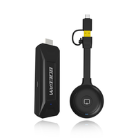 Miroir d'écran sans fil HD Partagez l'ordinateur portable et le mobile instantanément, Plug & Play, pas besoin de réseau