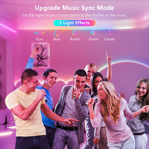 สินค้าใหม่ราคาดี ระบบอเล็กซ่า กูเกิล แอปเปิ้ล นําแถบไฟนีออน ขายตรง ซัพพลายเออร์ทองแถบไฟ LED ภายนอก - Product Image 4