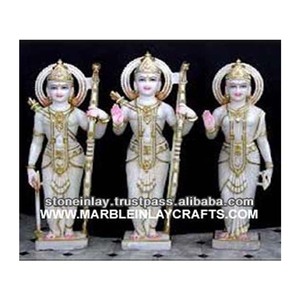 มองงดงามที่มีคุณภาพที่ดีที่สุดขัดสีขาวหินอ่อน Ram Darbar ใช้สำหรับตกแต่งบ้านและบูชา - Product Image 1