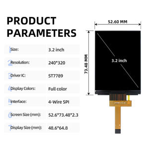 3.2 inch IPS TFT <span class=keywords><strong>LCD</strong></span> hiển thị 240x320 Độ phân giải st7789 điều khiển 4-wire SPI giao diện 12-Pin kết nối - Product Image 2