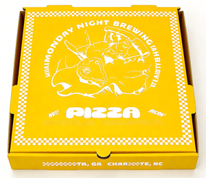Caja <span class=keywords><strong>de</strong></span> Embalaje <span class=keywords><strong>de</strong></span> Alimentos Corrugada Tipo Concha <span class=keywords><strong>de</strong></span> Almeja Moderna y <span class=keywords><strong>de</strong></span> Lujo <span class=keywords><strong>de</strong></span> Alta Calidad al por Mayor para Pizza - Product Image 5