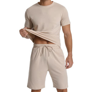 Chándal de Verano Transpirable y Elegante para Hombre, Ropa Casual y Cómoda de Media Manga, 100% Algodón - Product Image 4
