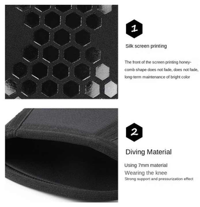 Hot Selling Custom Logo 7mm Powerlifting <b>Neoprene</b> <b>Knee</b> <b>Sleeve</b> Pad High Quality Soft Comfortable Breathable Anti-UV Quick <b>Sleeves</b> - Product Image 4