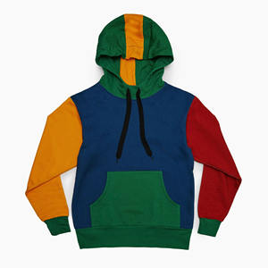 Pull à capuche de sport à manches longues fait sur mesure recycler le coton Streetwear mode propre conception Logo patchs d'hiver sweats à capuche de couleur - Product Image 1