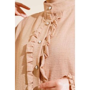 ชุดผ้าลินินลาเต้แต่งระบาย - Product Image 2